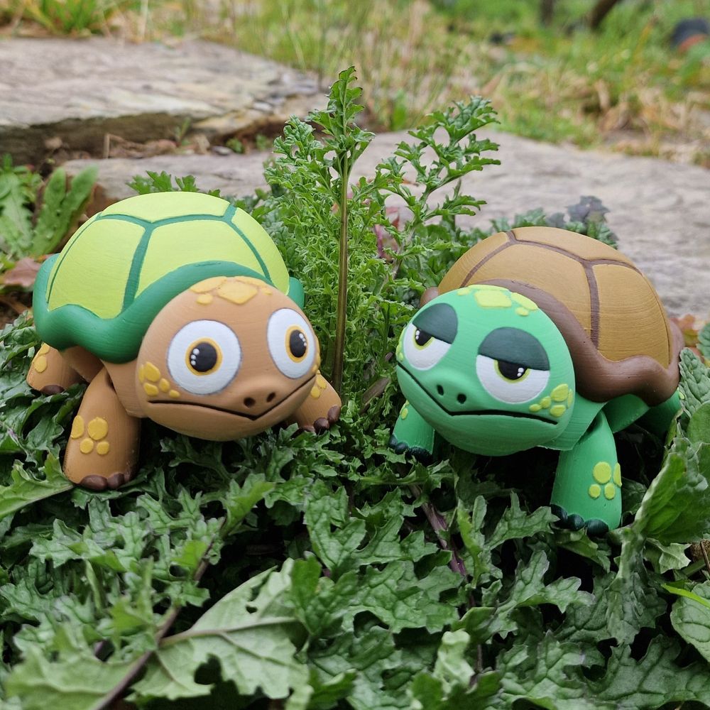 图片[2]-卡通乌龟 Flexi Turtle-3D合纵社-3D打印模型STL格式3mf格式免费下载！