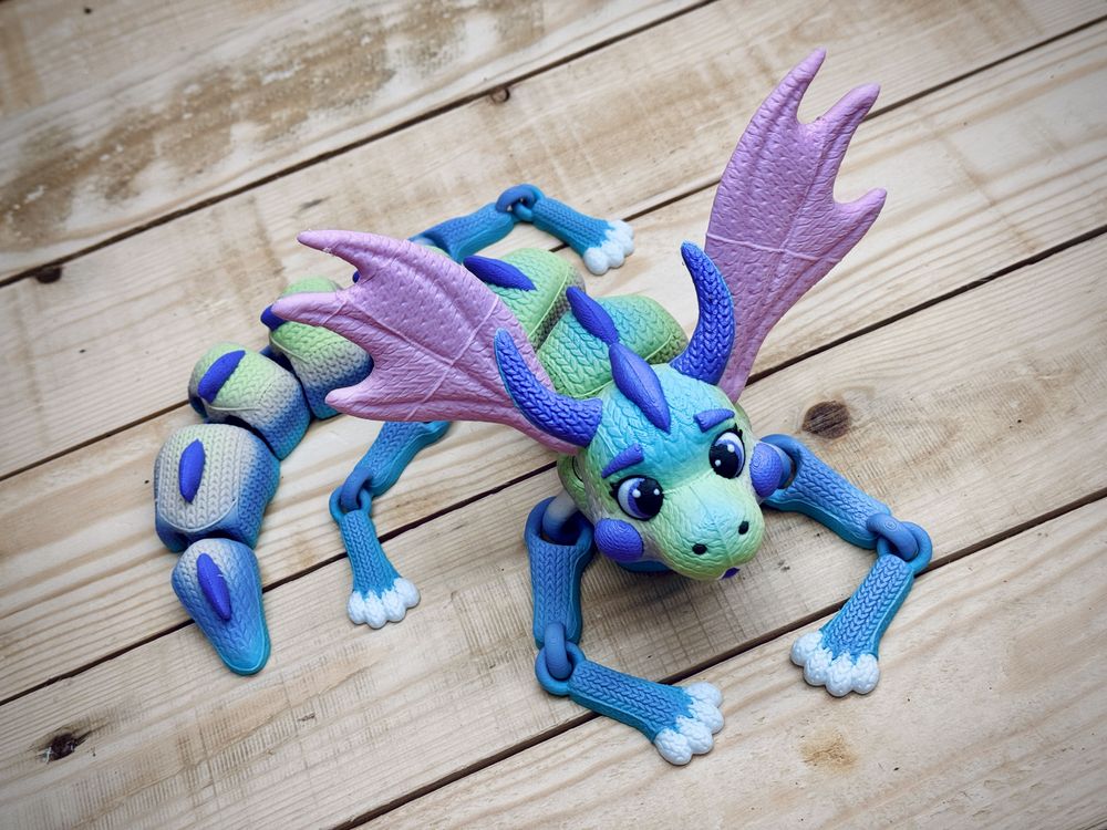 图片[4]-针织飞龙 Knitted dragon-3D合纵社-3D打印模型STL格式3mf格式免费下载！