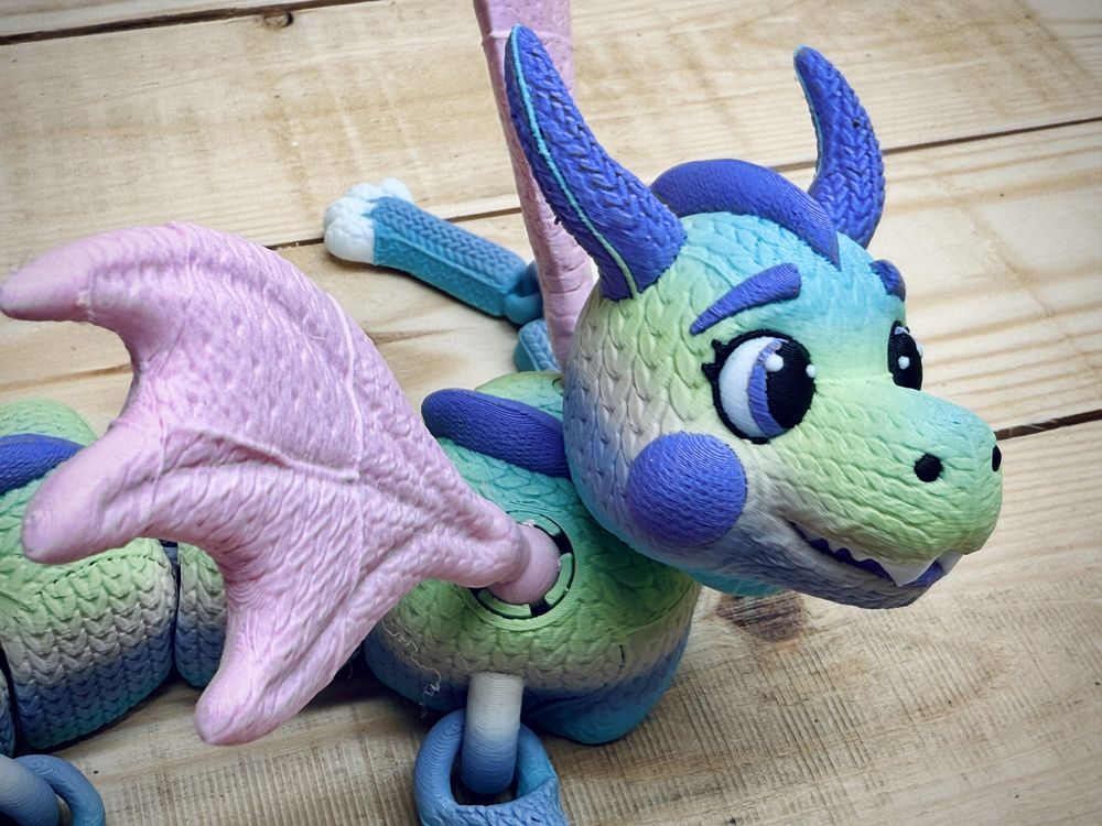 图片[3]-针织飞龙 Knitted dragon-3D合纵社-3D打印模型STL格式3mf格式免费下载！