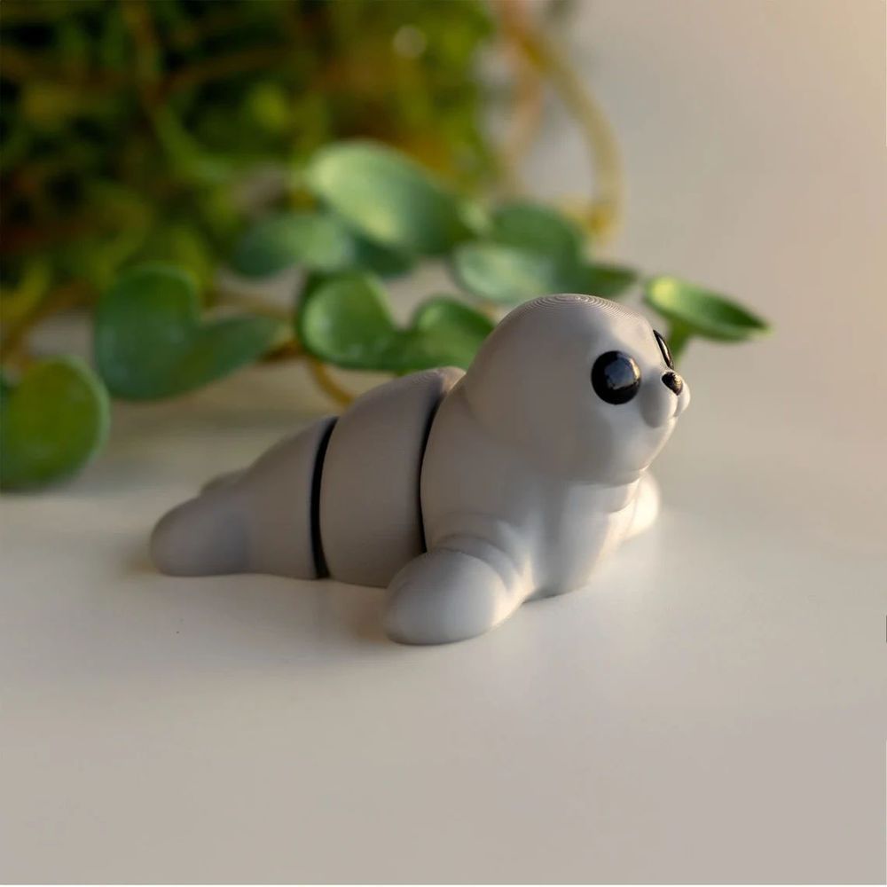 图片[3]-海豹  Articulated_Baby_Seal +Dock-3D合纵社-3D打印模型STL格式3mf格式免费下载！