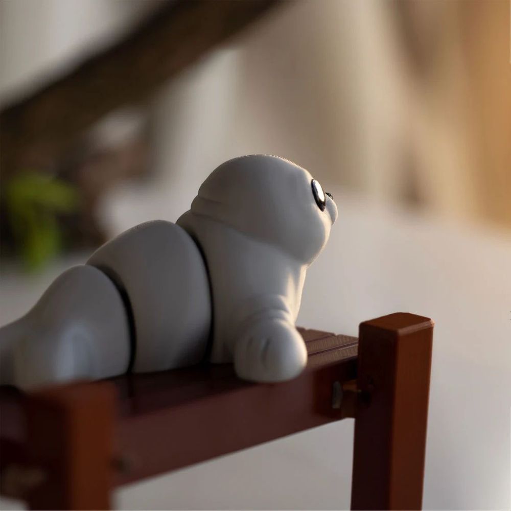 图片[2]-海豹  Articulated_Baby_Seal +Dock-3D合纵社-3D打印模型STL格式3mf格式免费下载！