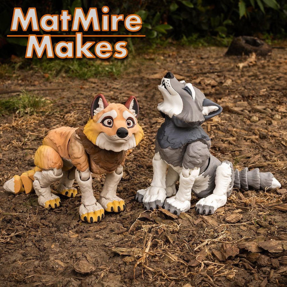 狼 MMM_Wolf_v01r-3D合纵社-3D打印模型STL格式3mf格式免费下载！