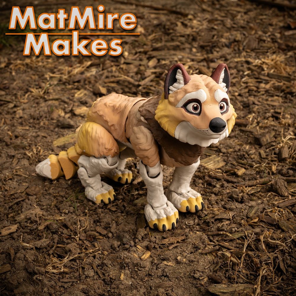 图片[3]-狼 MMM_Wolf_v01r-3D合纵社-3D打印模型STL格式3mf格式免费下载！