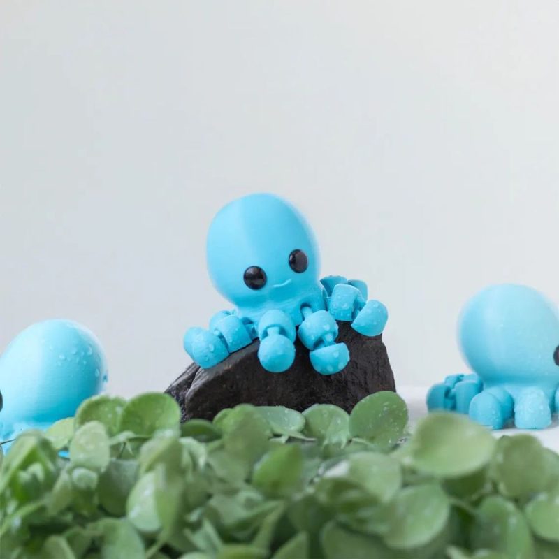 八爪鱼 Articulated_Baby_Octopus_Keychain.stl-3D合纵社-3D打印模型STL格式3mf格式免费下载！