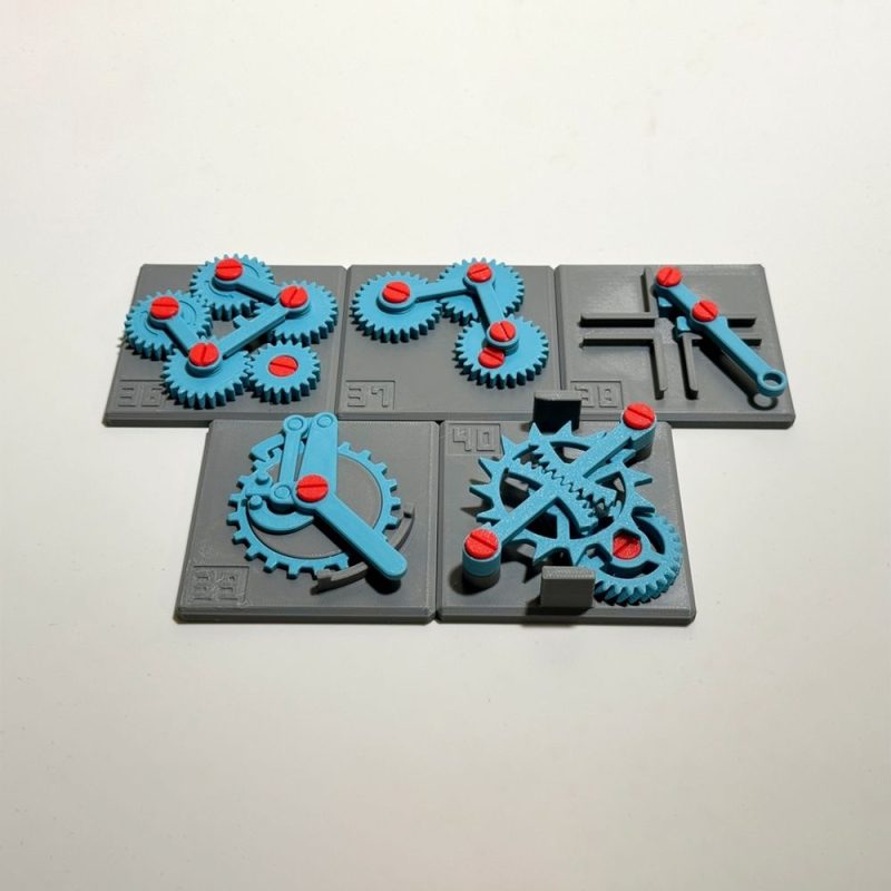 40组可动齿轮模组-3D合纵社-3D打印模型STL格式3mf格式免费下载！