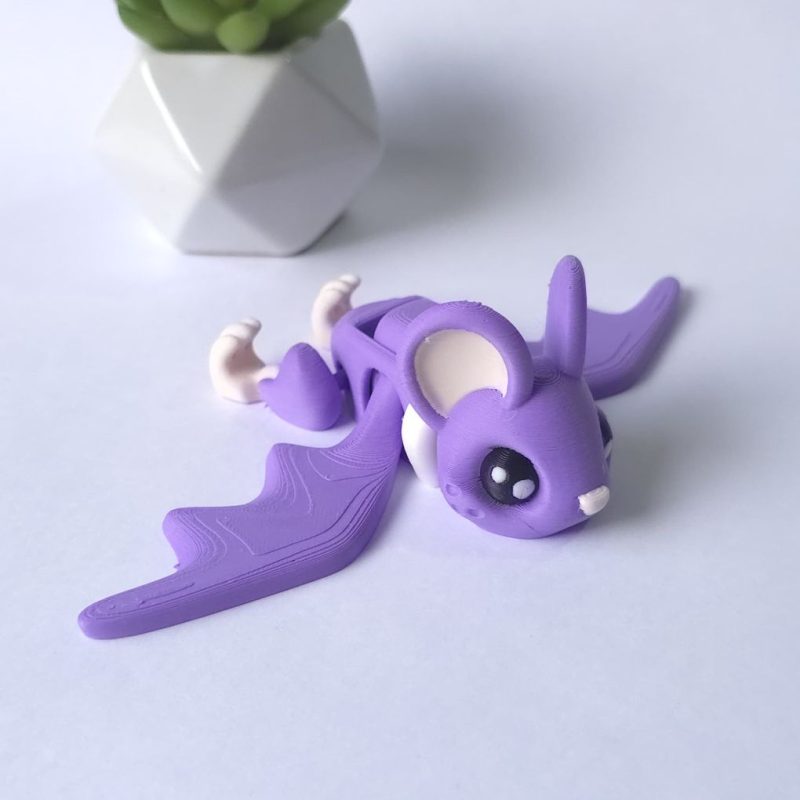 【可动小动物】小蝙蝠-3D合纵社-3D打印模型STL格式3mf格式免费下载!