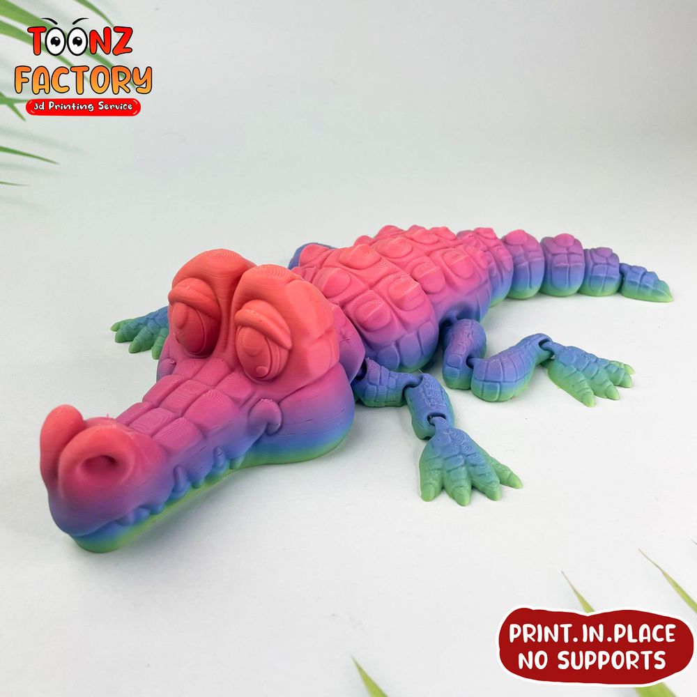 图片[3]-鳄鱼 FlexiSTL Crocodile-3D合纵社-3D打印模型STL格式3mf格式免费下载！