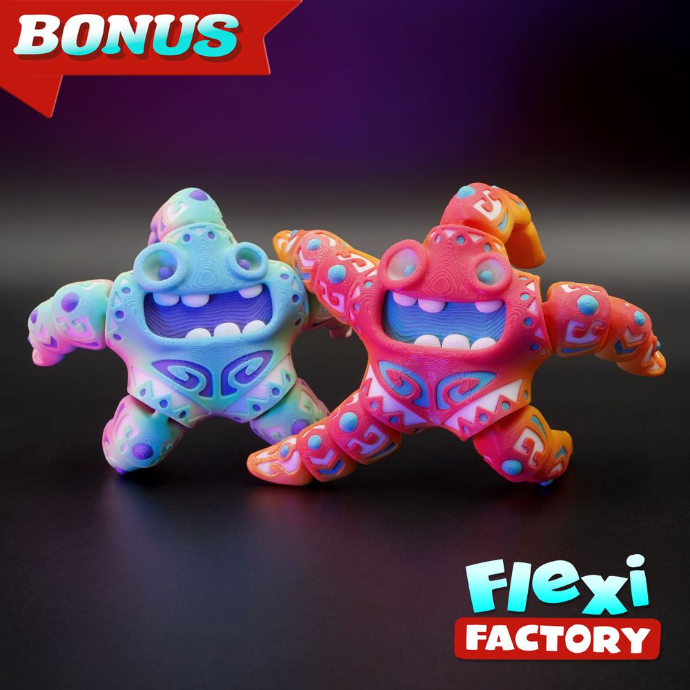 符文海星 Tattooed Starfish-3D合纵社-3D打印模型STL格式3mf格式免费下载！