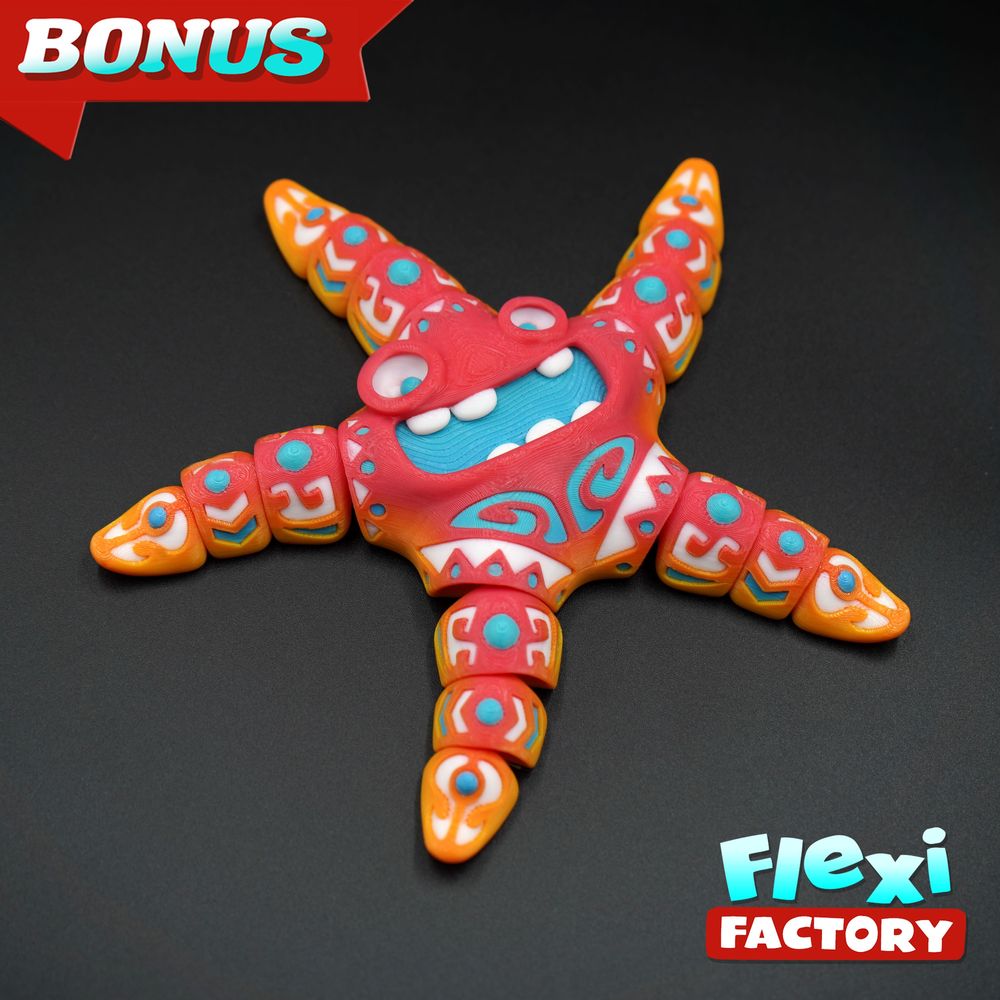 图片[3]-符文海星 Tattooed Starfish-3D合纵社-3D打印模型STL格式3mf格式免费下载！