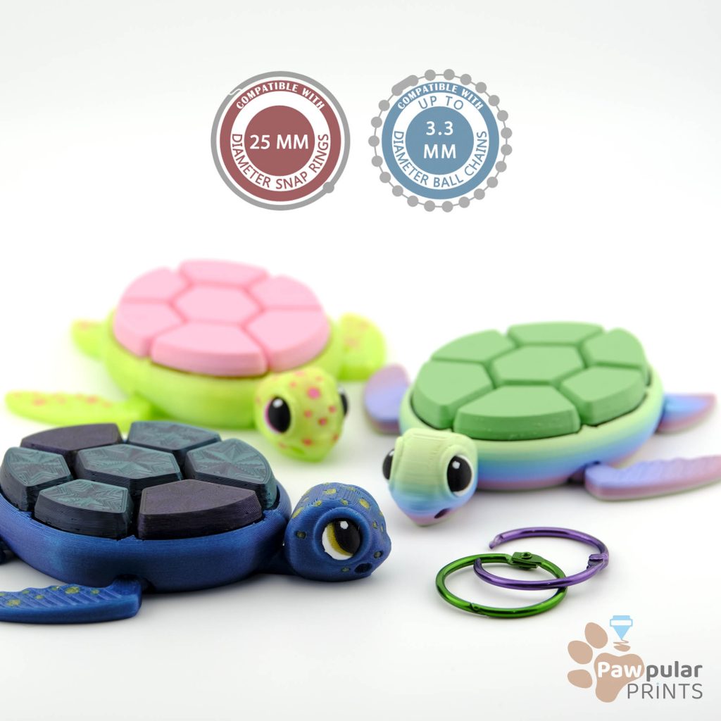 图片[3]-解压按键小海龟 Sea Turtle V2-3D合纵社-3D打印模型STL格式3mf格式免费下载！