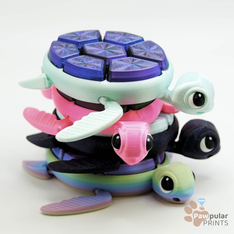 解压按键小海龟 Sea Turtle V2-3D合纵社-3D打印模型STL格式3mf格式免费下载！