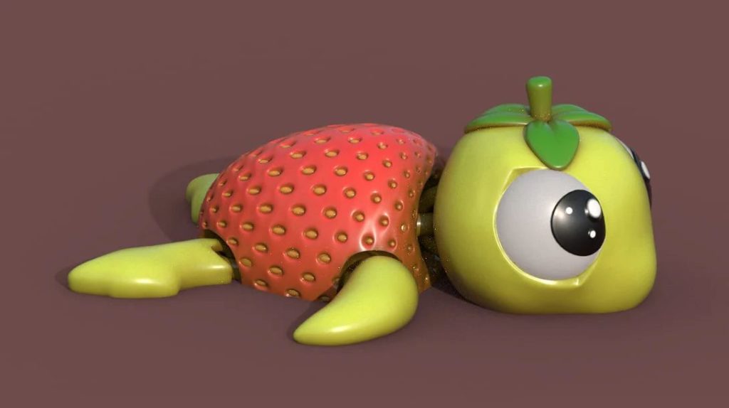 图片[3]-乌龟草莓 Strawberry Turtle @Print3DWorld-3D合纵社-3D打印模型STL格式3mf格式免费下载！