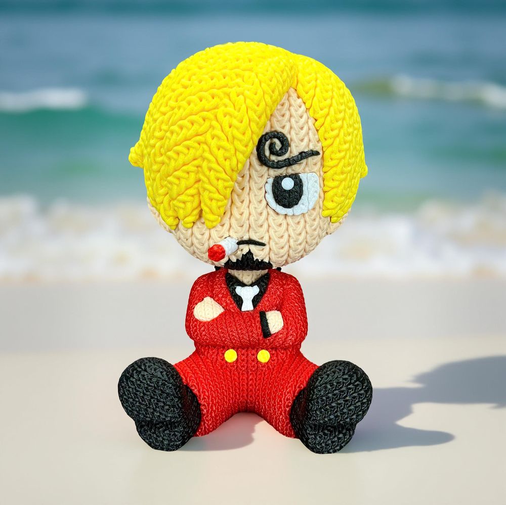 图片[2]-针织山治 Whale3Dstudio- Sanji Knitted @Print3DWorld-3D合纵社-3D打印模型STL格式3mf格式免费下载！