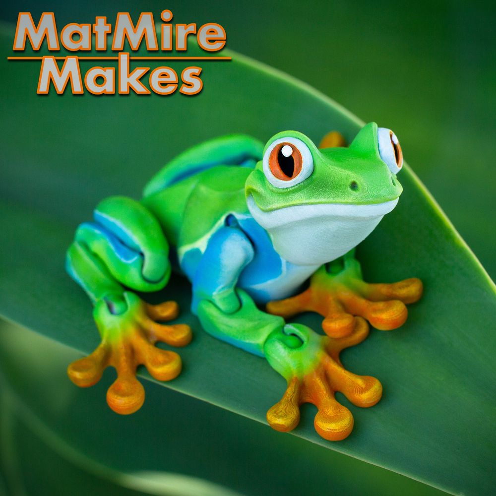 树蛙 MMM_WhitesTreeFrog-3D合纵社-3D打印模型STL格式3mf格式免费下载！