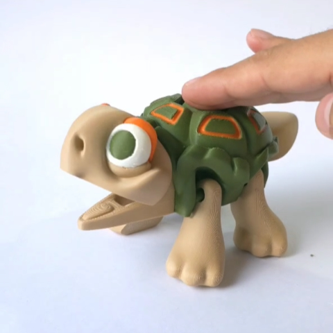 图片[2]-【可动小动物】乌龟 Nice Flexi Turtle-3D合纵社-3D打印模型STL格式3mf格式免费下载！