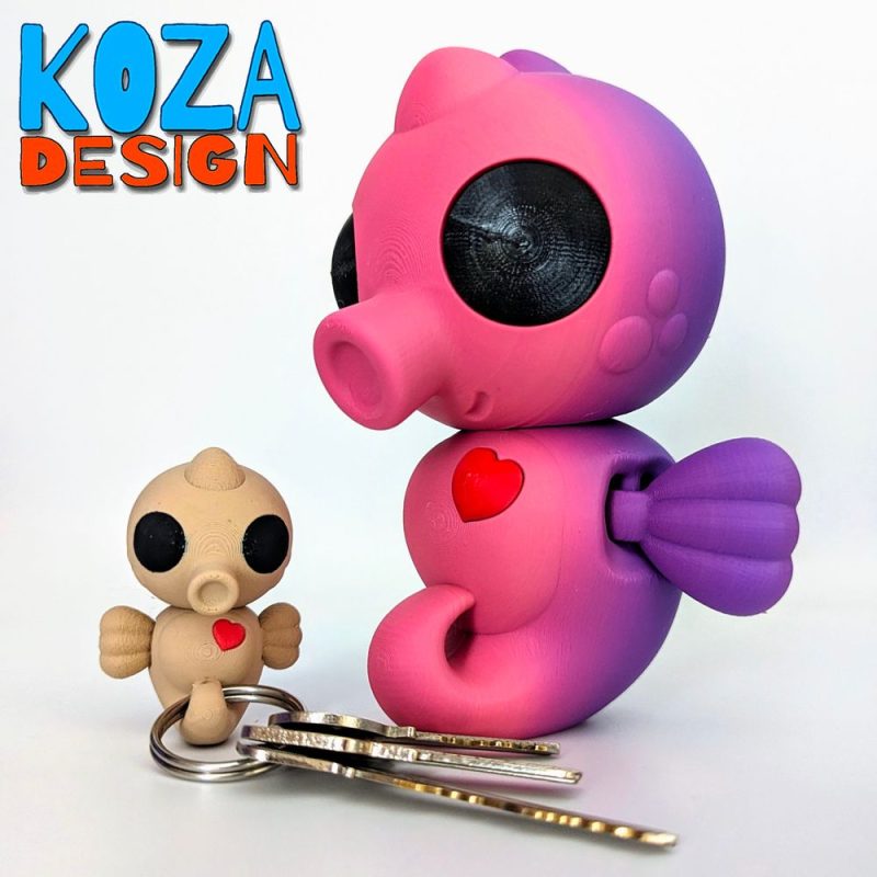 海马 SEAHORSE-3D合纵社-3D打印模型STL格式3mf格式免费下载！