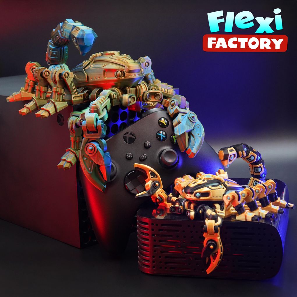 图片[2]-机械蝎子 Flexi Factory Cyber Scorpion-3D合纵社-3D打印模型STL格式3mf格式免费下载！