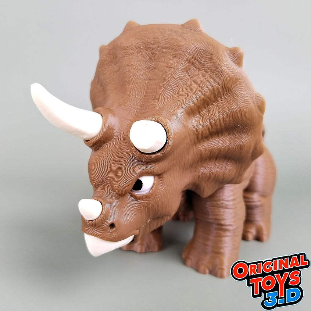 图片[4]-三角龙 Triceratops Articulate Flexi-3D合纵社-3D打印模型STL格式3mf格式免费下载！