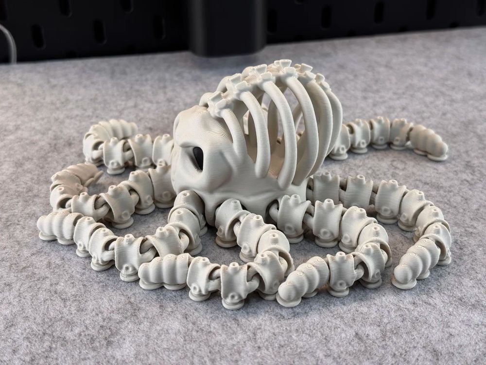 图片[2]-骷髅章鱼 Articulated Skeleton Octopus-3D合纵社-3D打印模型STL格式3mf格式免费下载！