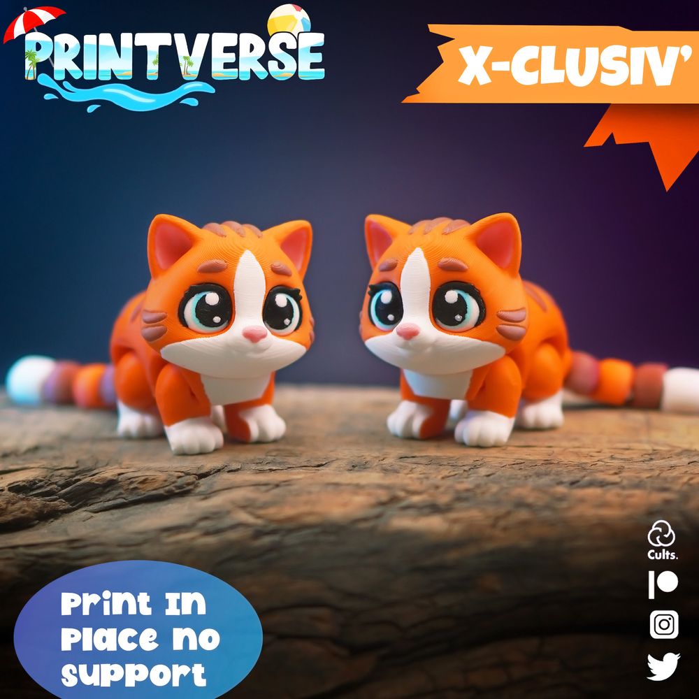 图片[4]-小猫 Ginger Cat Exclusive Release-3D合纵社-3D打印模型STL格式3mf格式免费下载！