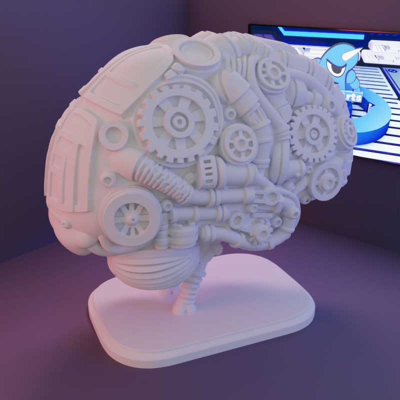 机械大脑-3D合纵社-3D打印模型STL格式3mf格式免费下载！