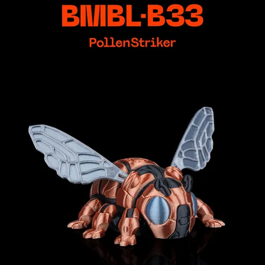 机械工蜂 BMBL-B33 “PollenStriker”-3D合纵社-3D打印模型STL格式3mf格式免费下载！