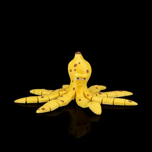 图片[3]-香蕉章鱼 Octonana-3D合纵社-3D打印模型STL格式3mf格式免费下载！