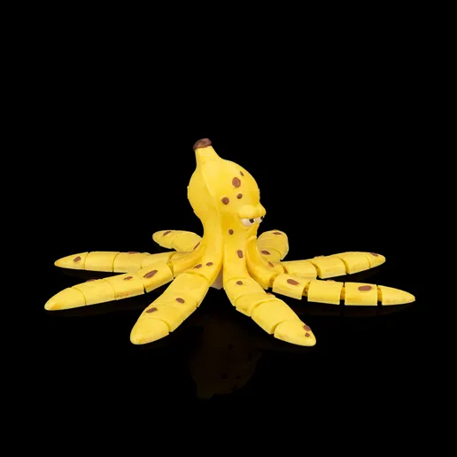 图片[2]-香蕉章鱼 Octonana-3D合纵社-3D打印模型STL格式3mf格式免费下载！