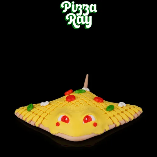 蛋包饭魔鬼鱼 Pizza Ray-3D合纵社-3D打印模型STL格式3mf格式免费下载！
