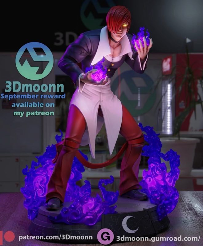 【拳皇】八神-3D合纵社-3D打印模型STL格式3mf格式免费下载！