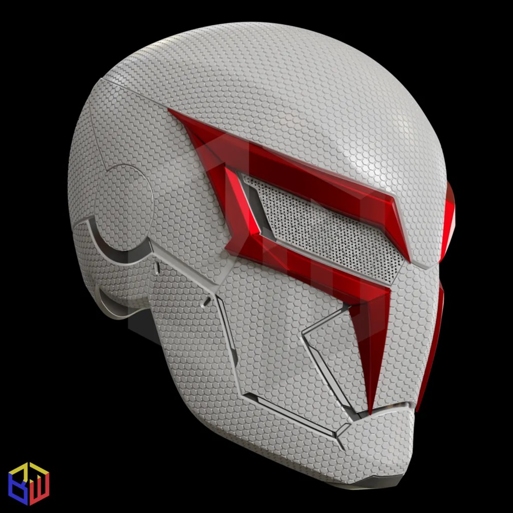 蜘蛛侠头盔-3D合纵社-3D打印模型STL格式3mf格式免费下载！