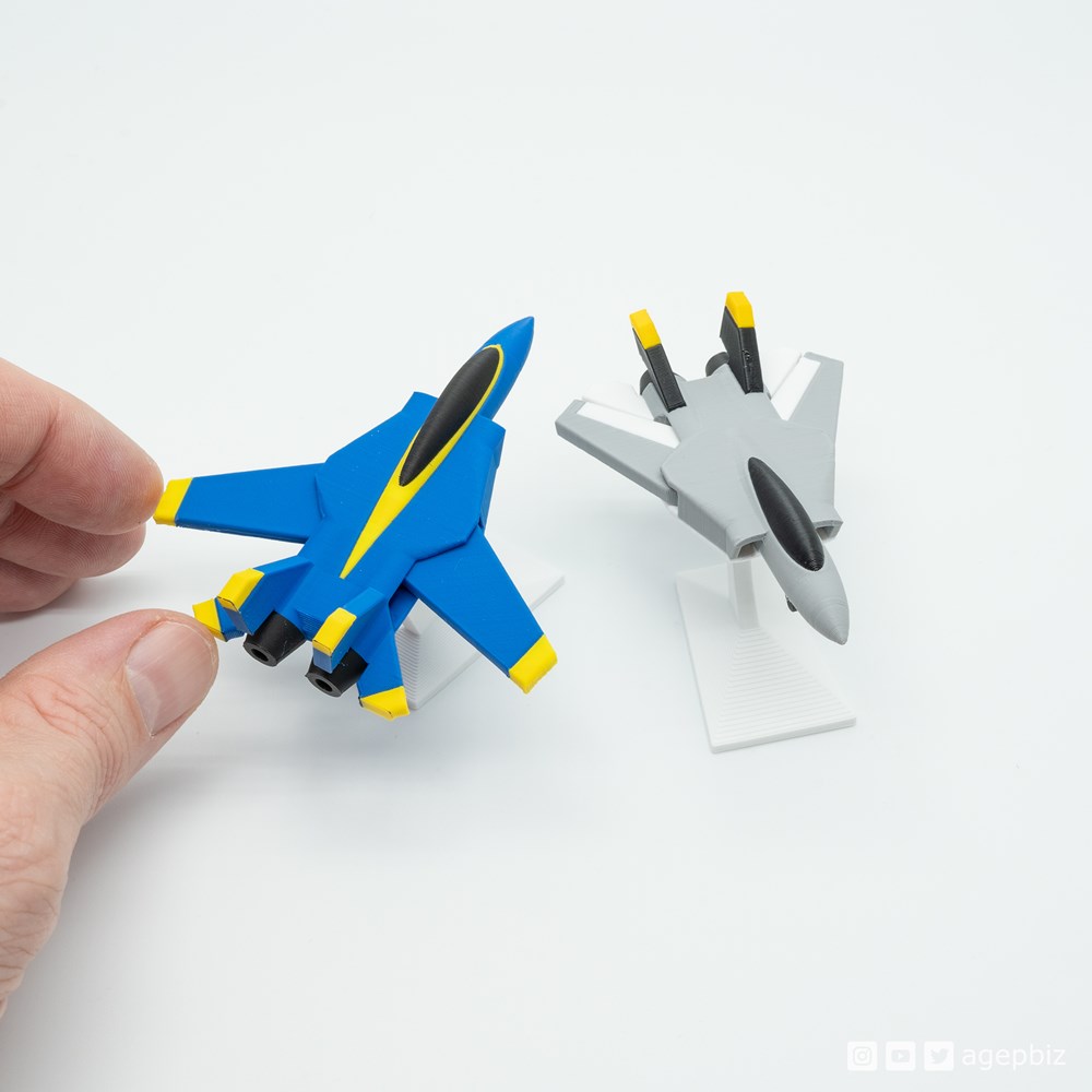 图片[2]-微型多色喷气式战斗机-3D合纵社-3D打印模型STL格式3mf格式免费下载！