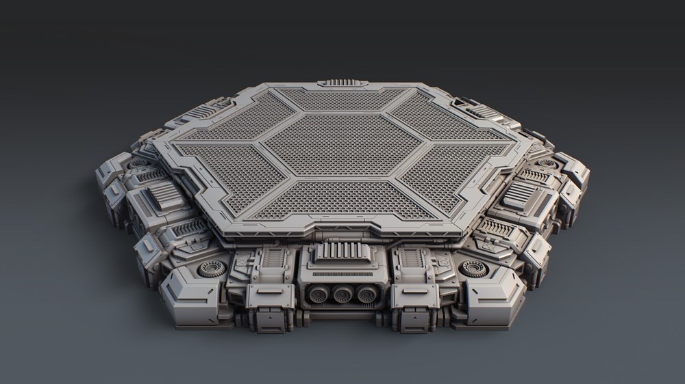 图片[3]-科幻机甲地台-3D合纵社-3D打印模型STL格式3mf格式免费下载！