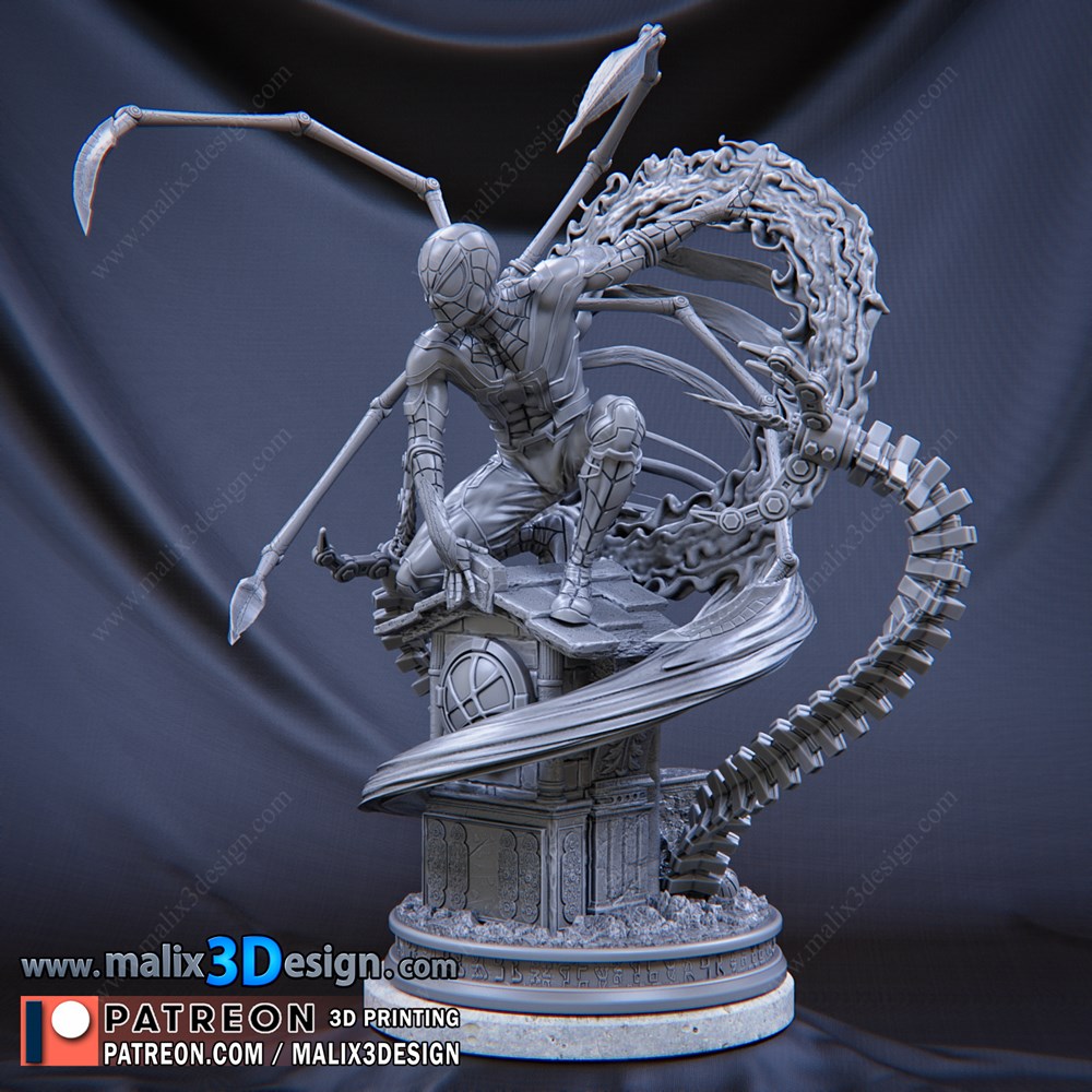 图片[2]-蜘蛛侠3-3D合纵社-3D打印模型STL格式3mf格式免费下载！