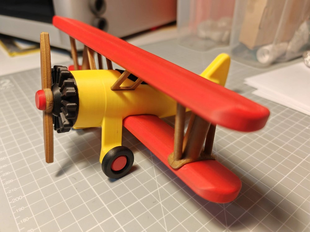 图片[3]-波音斯蒂尔曼75玩具飞机-3D合纵社-3D打印模型STL格式3mf格式免费下载！