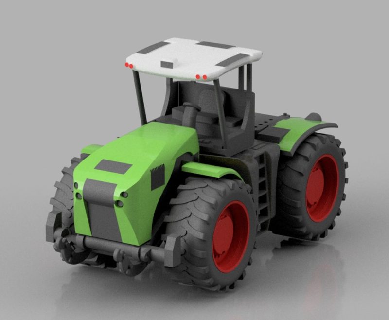 克拉斯5000拖拉机-3D合纵社-3D打印模型STL格式3mf格式免费下载！