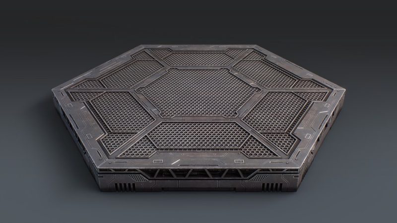 科幻机甲地台-3D合纵社-3D打印模型STL格式3mf格式免费下载！