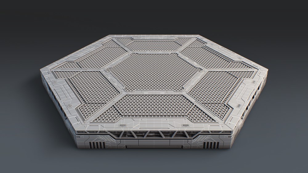 图片[2]-科幻机甲地台-3D合纵社-3D打印模型STL格式3mf格式免费下载！