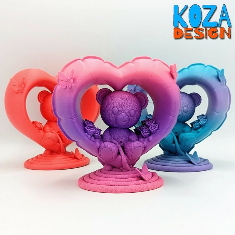 泰迪熊-3D合纵社-3D打印模型STL格式3mf格式免费下载！