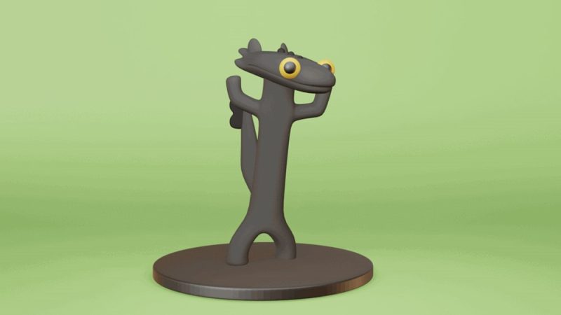 跳舞无牙仔-3D合纵社-3D打印模型STL格式3mf格式免费下载！