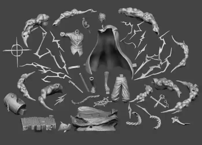图片[2]-【海贼王】香克斯-3D合纵社-3D打印模型STL格式3mf格式免费下载！