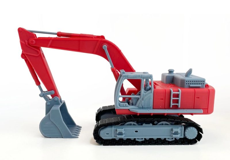 挖掘机-3D合纵社-3D打印模型STL格式3mf格式免费下载！