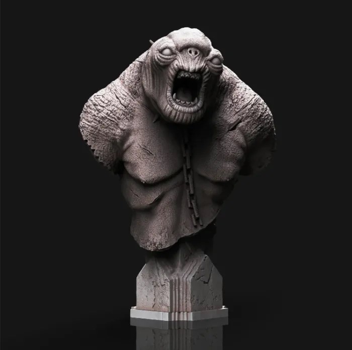 巨魔半身像-3D合纵社-3D打印模型STL格式3mf格式免费下载！