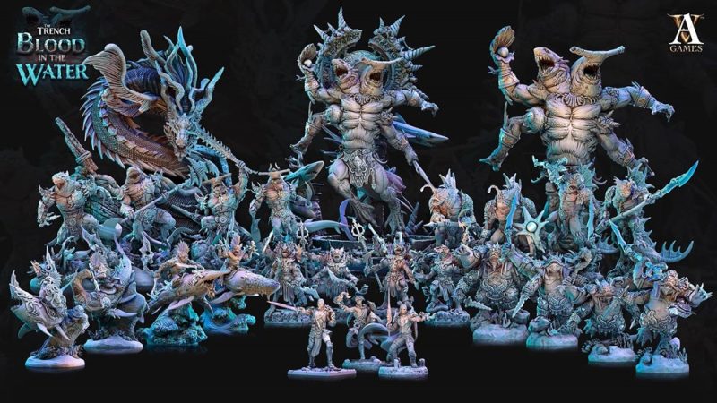 【战棋】大反派深海巨鲨海龙军团-3D合纵社-3D打印模型STL格式3mf格式免费下载!