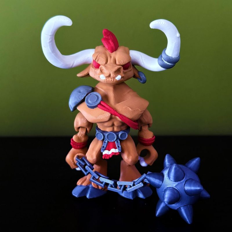 牛头Minotaur-3D合纵社-3D打印模型STL格式3mf格式免费下载!