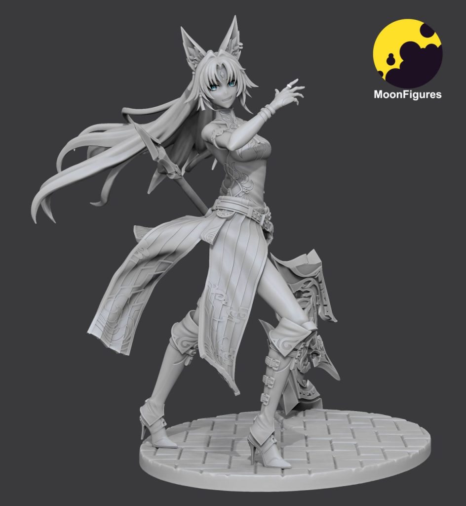 图片[3]-【崩坏：星穹铁道】Moon Figures – Honkai – Feixiao-3D合纵社-3D打印模型STL格式3mf格式免费下载！