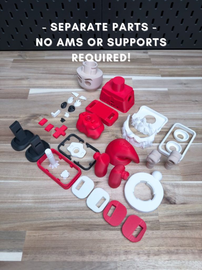 图片[2]-【积木玩具】圣诞老人Santa Chunk Kit No Support No AMS No Glue-3D合纵社-3D打印模型STL格式3mf格式免费下载！