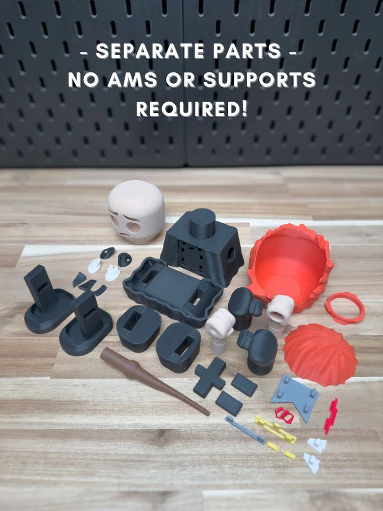 图片[2]-【积木玩具】哈利波特-罗恩Ron Chunkley Kit No Support No AMS-3D合纵社-3D打印模型STL格式3mf格式免费下载！