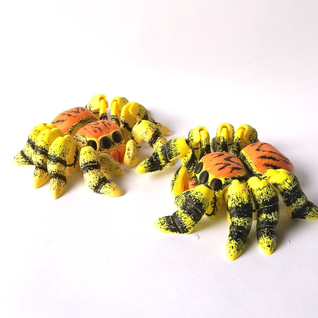 图片[3]-漂亮灵活的狼蛛-3D合纵社-3D打印模型STL格式3mf格式免费下载！