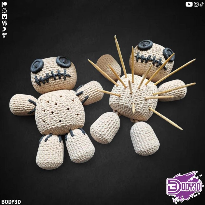 牙签娃娃Voodoo Doll by BODY3D-3D合纵社-3D打印模型STL格式3mf格式免费下载！